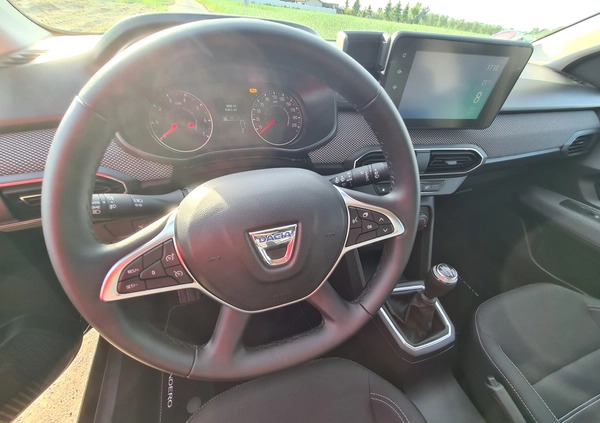 Dacia Sandero cena 27400 przebieg: 9770, rok produkcji 2021 z Witnica małe 254